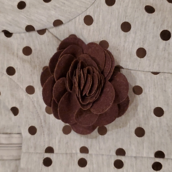 iDo Gray Brown Dress With Broen Sweater Set Girls Size 6 - Picture 3 of 5